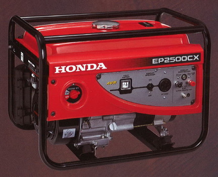 รูปตัวอย่าง เครื่องปั่นไฟฮอนด้า Generator HONDA 2 กิโลวัตต์ รุ่น : EP2500CX